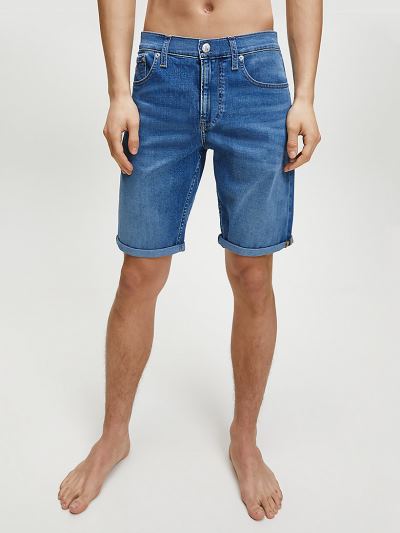 Calvin Klein Ruhák HU446635 | Calvin Klein Denim Férfi Rövidnadrág Szürke